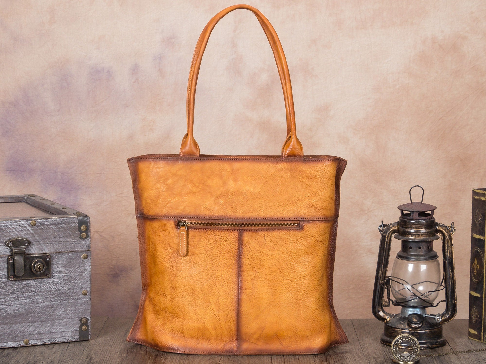 Vintage Handmade Large Capacity Shoulder Bag Tote