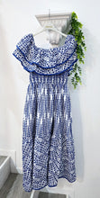 Load image into Gallery viewer, Off Shoulder High Waist Hollow Out Lace Midi Dress
