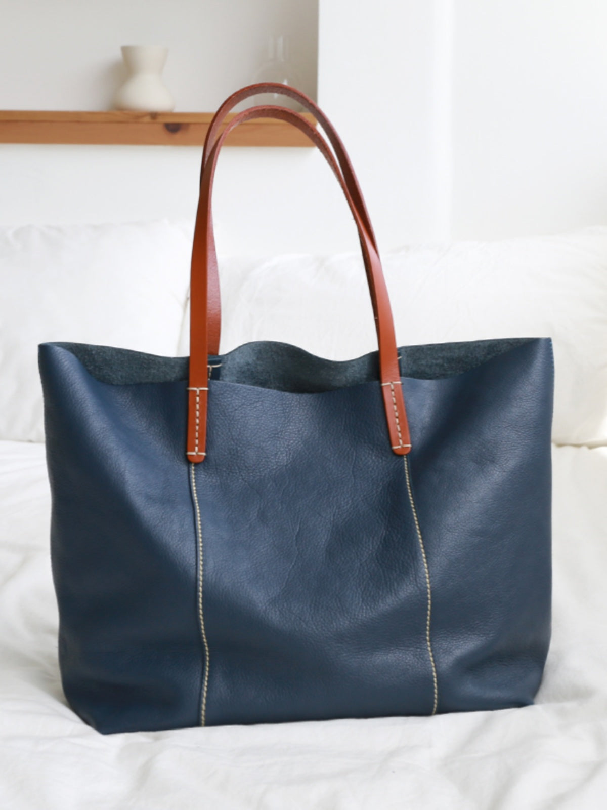 Full Grain Leather Women's Tote Bag
