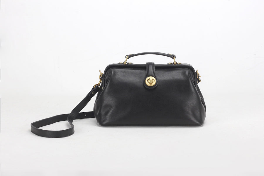 Large Full Grain Leather Doctor Bag