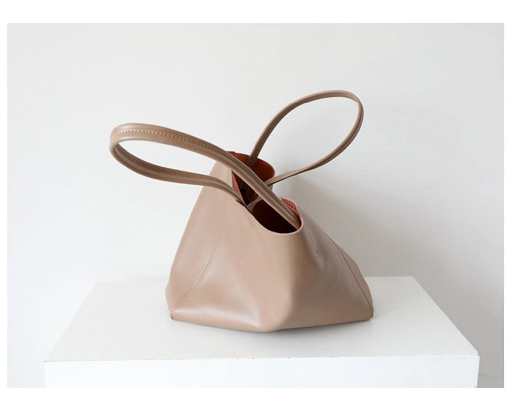 Simple Large Tote Leather Bag