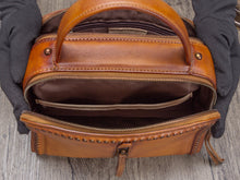 Load image into Gallery viewer, Vintage Handmade Leather Handbag Crossbody Purse Shoulder Bag
