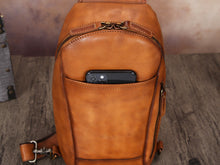Load image into Gallery viewer, Full Grain Crossbody Chest Leather Sling Bag
