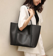 Load image into Gallery viewer, Minimalist Large Genuine Leather Tote Bag
