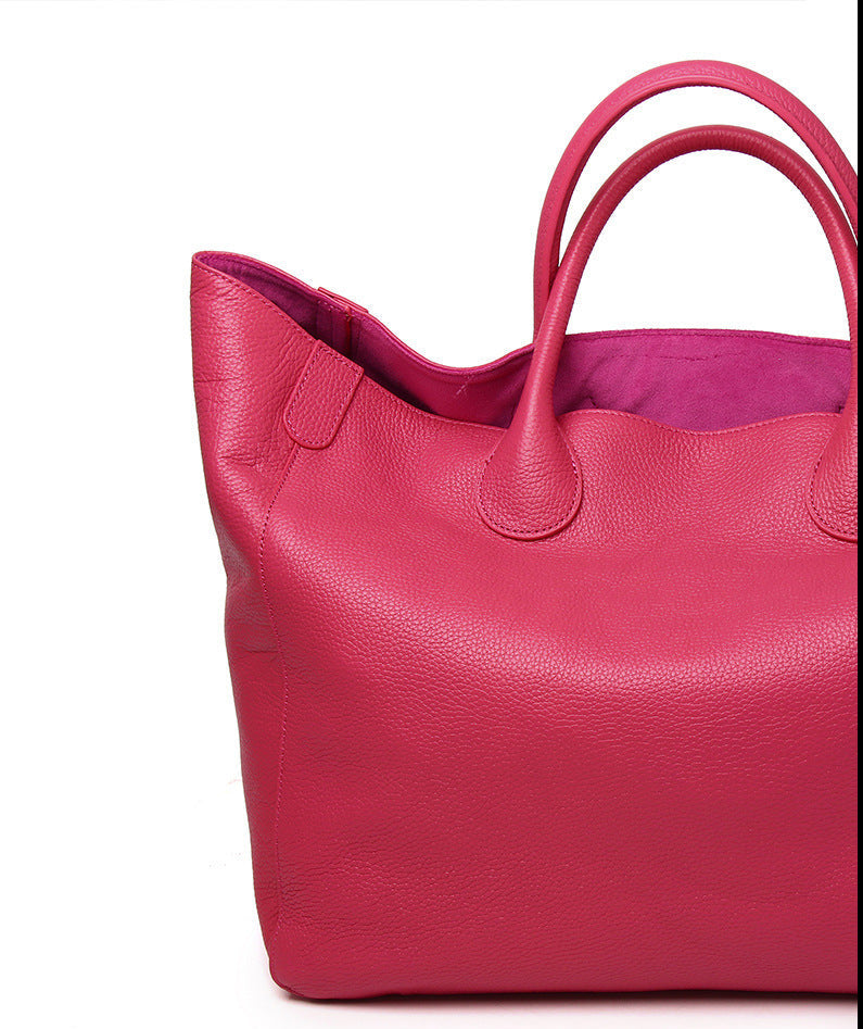 Large Classic Leather Tote Bag