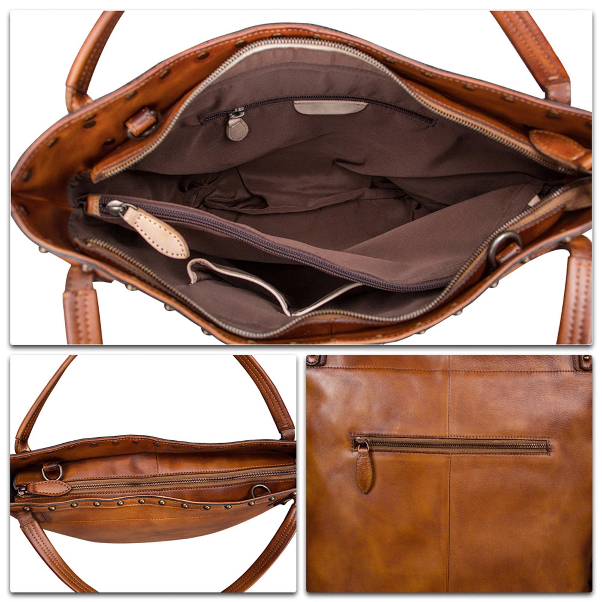 Vintage Handmade Handbag Purse Satchel Shoulder Bag