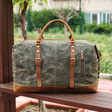 Load image into Gallery viewer, Waxed Canvas Duffel Bag Carry-on Bag
