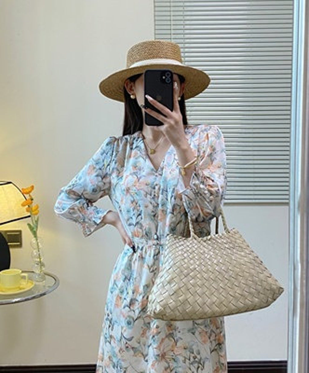 Retro Handmade Woven Leather Handbag Tote Purse