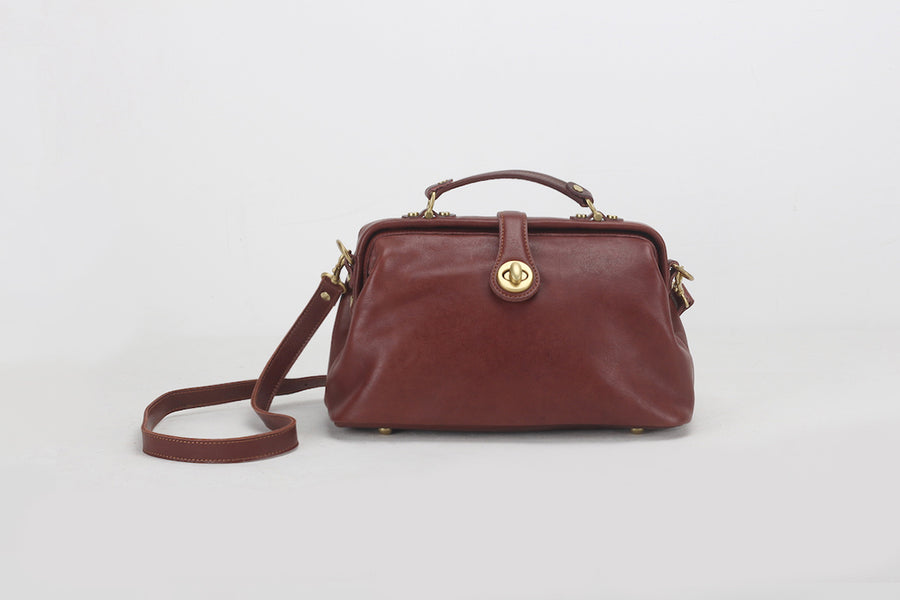 Large Full Grain Leather Doctor Bag