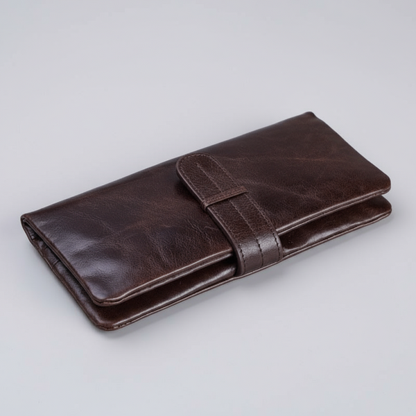 Personalized Wallet Handmade Full Grain Leather Long Wallet Purse