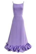 Load image into Gallery viewer, Straps  Sleeveless A-line Shirring Hem Party Midi Dress
