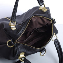 Load image into Gallery viewer, Black Women Large Capacity Soft Handle Leather Backpack
