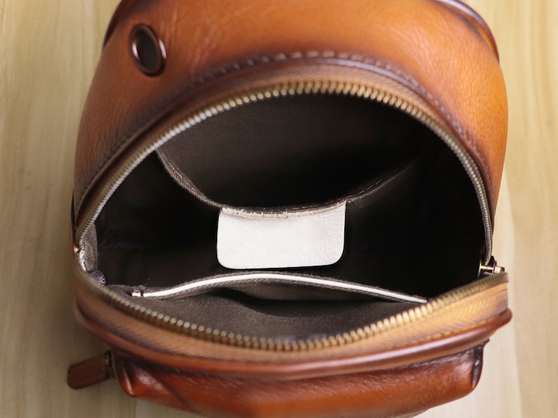 Brown Multifunction Sling Bag Crossbody Purse