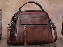 Load image into Gallery viewer, Women Handmade Vintage Leather Handbag Should Bag Crossbody Satchel Purse
