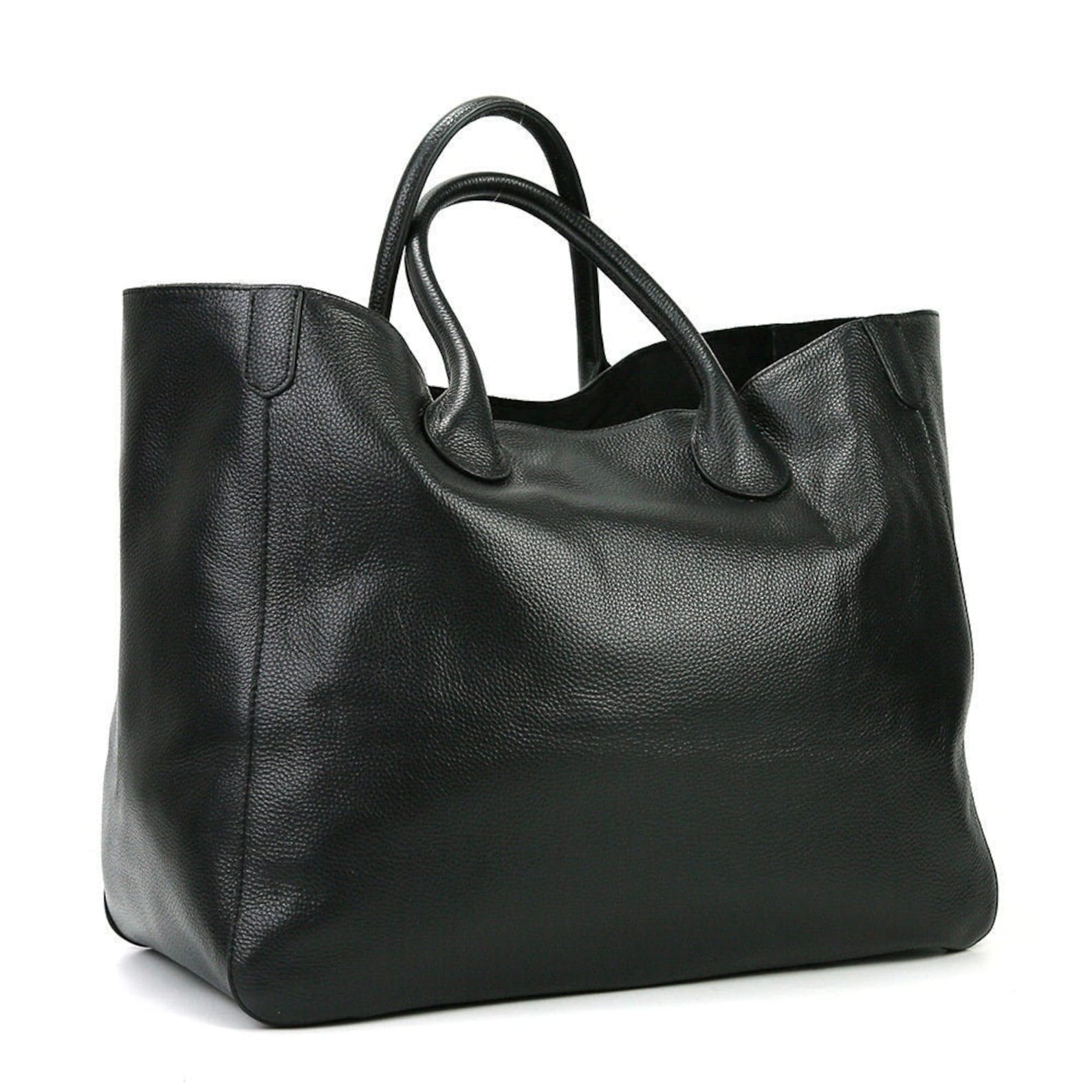 Large Classic Leather Tote Bag