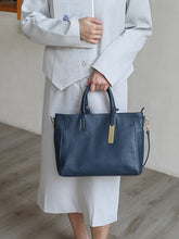 Load image into Gallery viewer, Large Full Grain Leather Tote Handbag
