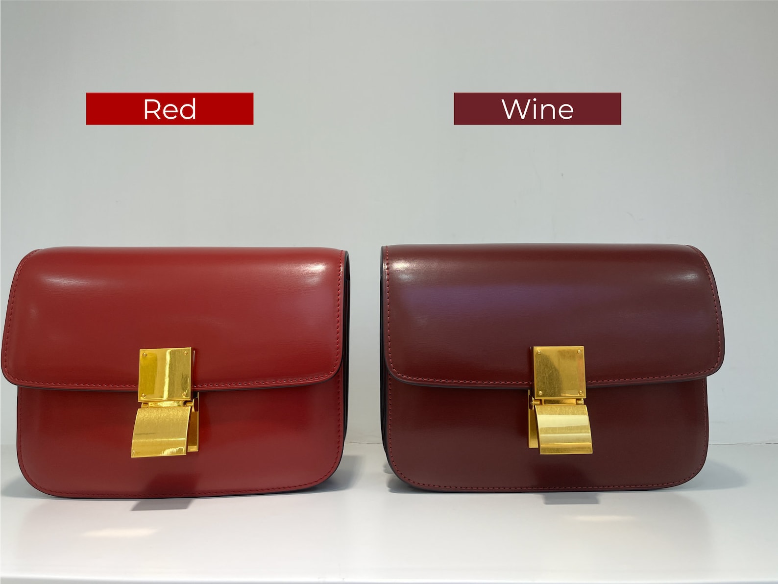 Genuine Leather Minimal Box Crossbody Bag Women Handbag