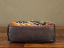 Load image into Gallery viewer, Leather Crossbody Satchel Purse Retro Hand Painted Handbag

