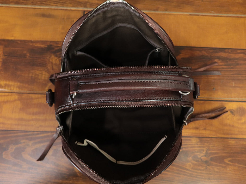 Hand Painted Dog Leather Shoulder Bag Handbag Crossbody Bag