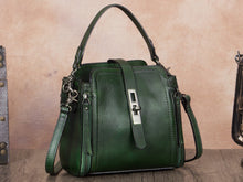 Load image into Gallery viewer, Handmade Vintage Crossbody Bag Leather Handbag
