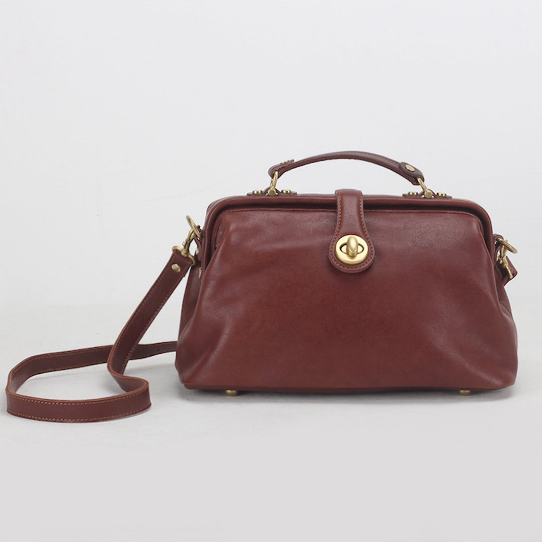 Large Full Grain Leather Doctor Bag