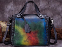 Load image into Gallery viewer, Women Handmade Vintage Leather Satchel Crossbody Bag Shoulder Purses
