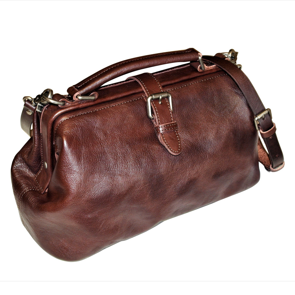 Coffee Doctor Bag Leather Handbag Crossbody Purse For Women