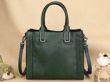 Load image into Gallery viewer, Leather Satchel Handbag Women Vintage Handmade Shoulder Crossbody Bag Purse
