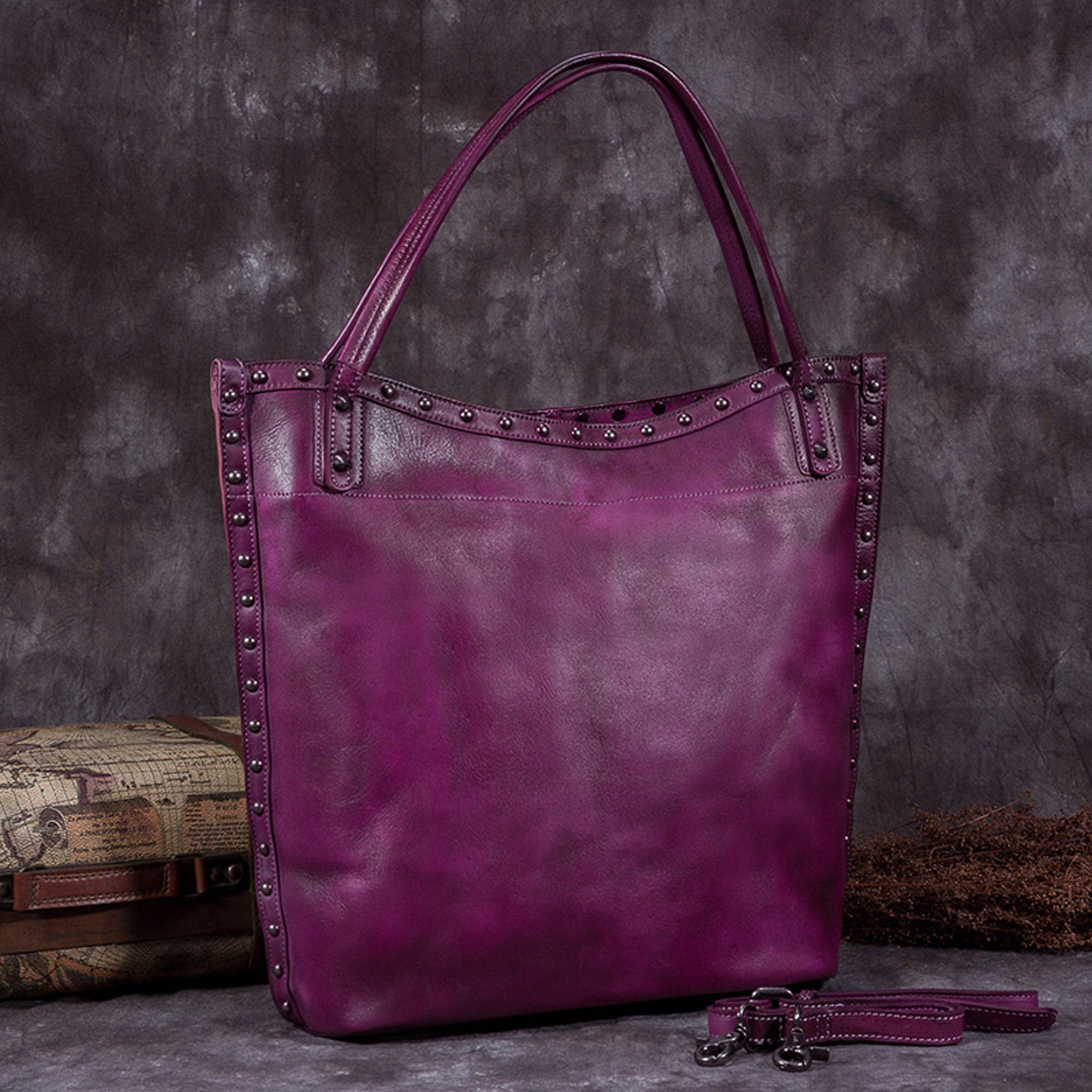 Vintage Handmade Handbag Purse Satchel Shoulder Bag