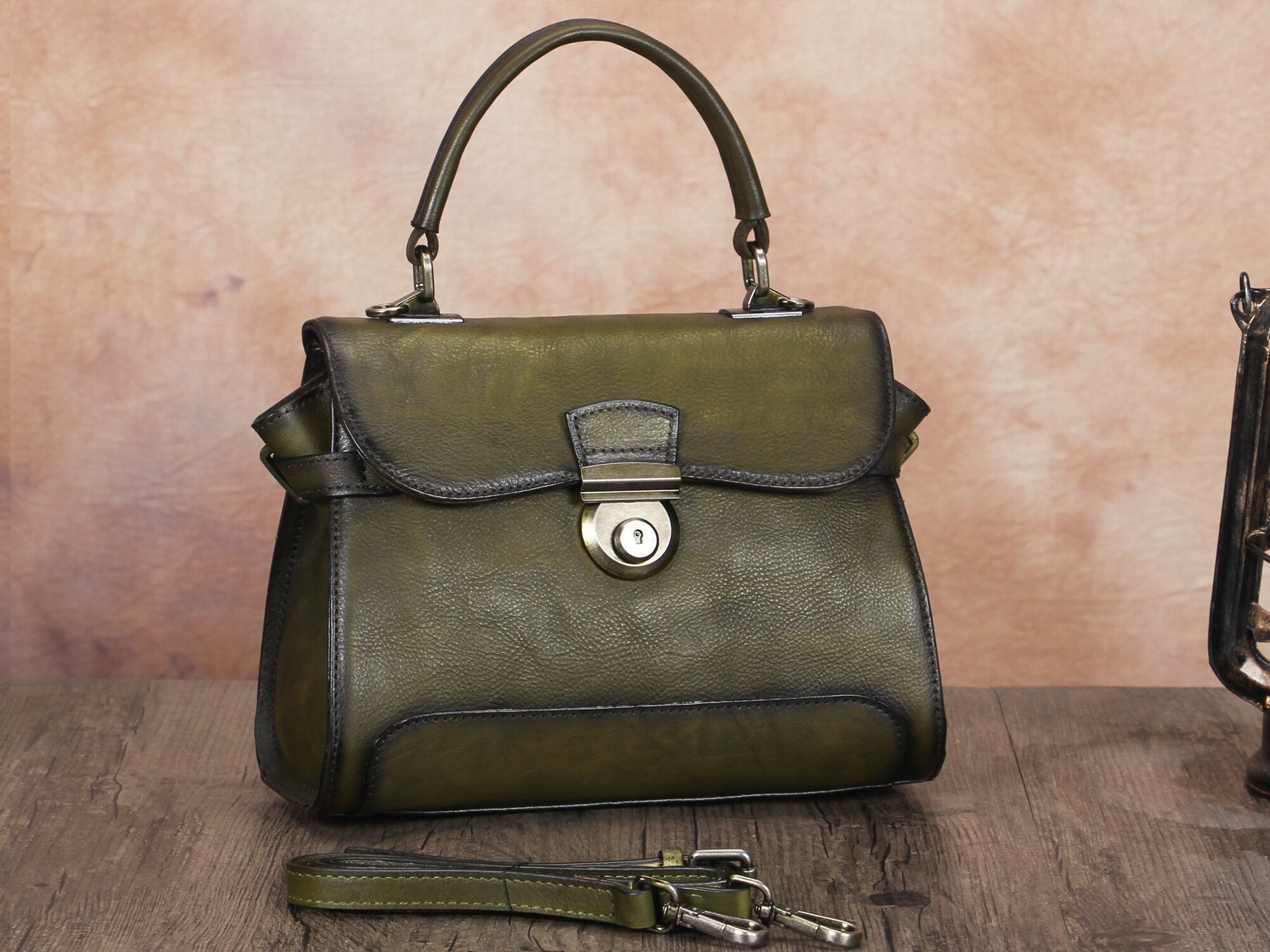 Leather Satchel Crossbody Bag Women Handmade Vintage Handle Handbag Purse