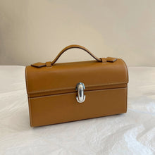 Load image into Gallery viewer, Elegant Luxury Leather Clutch Small Handbag Top leather Evening Handle Bag
