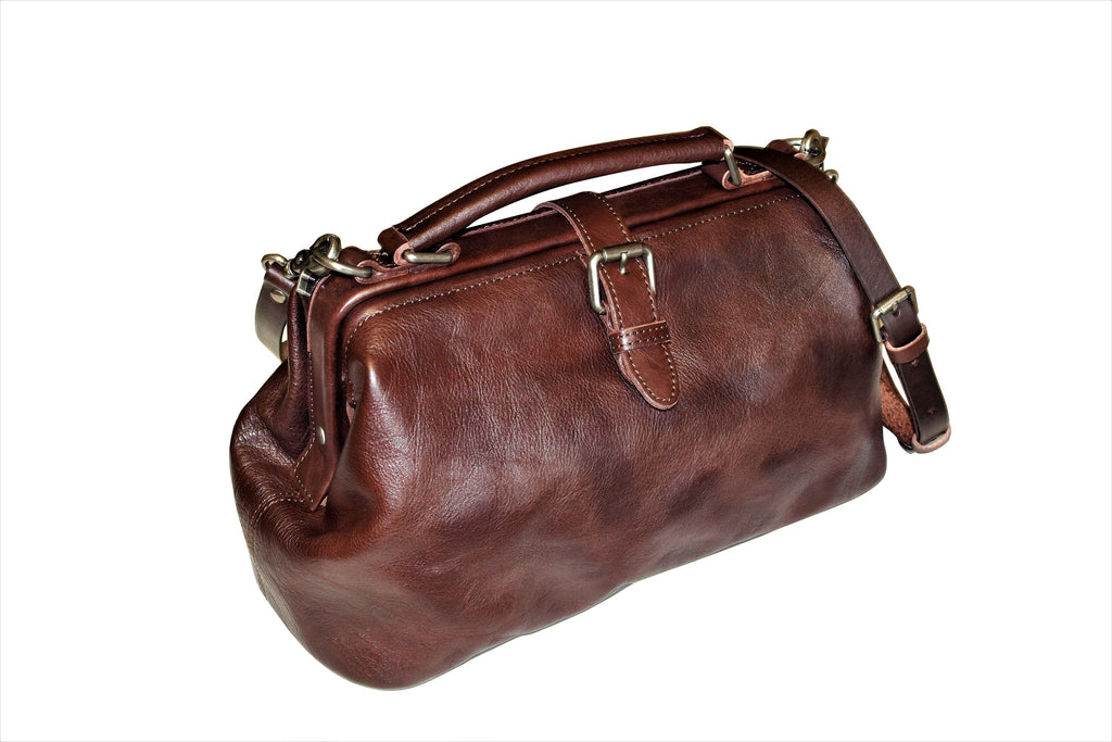 Coffee Doctor Bag Leather Handbag Crossbody Purse For Women