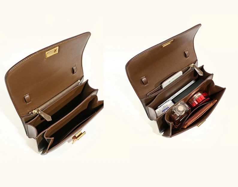 Genuine Leather Minimal Box Crossbody Bag Women Handbag