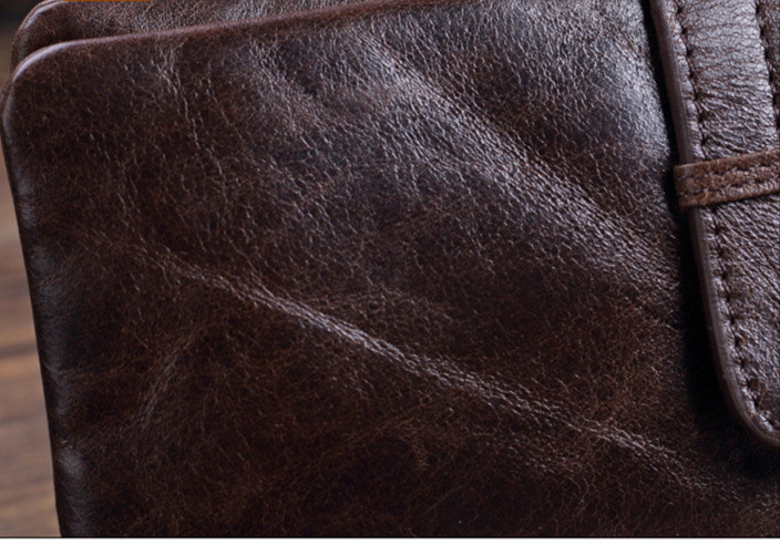 Handmade Full Grain Leather Long Wallet Purse