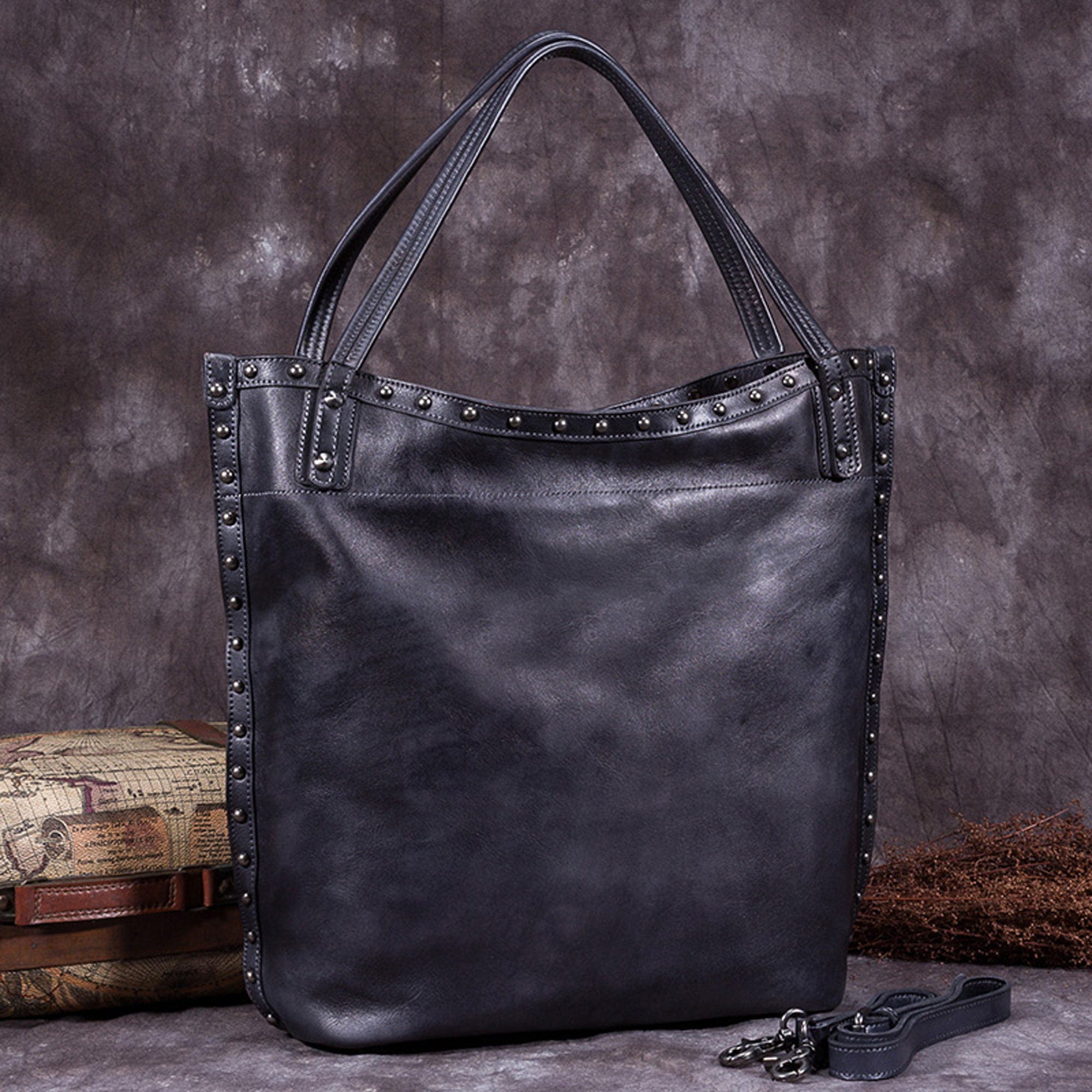 Vintage Handmade Handbag Purse Satchel Shoulder Bag