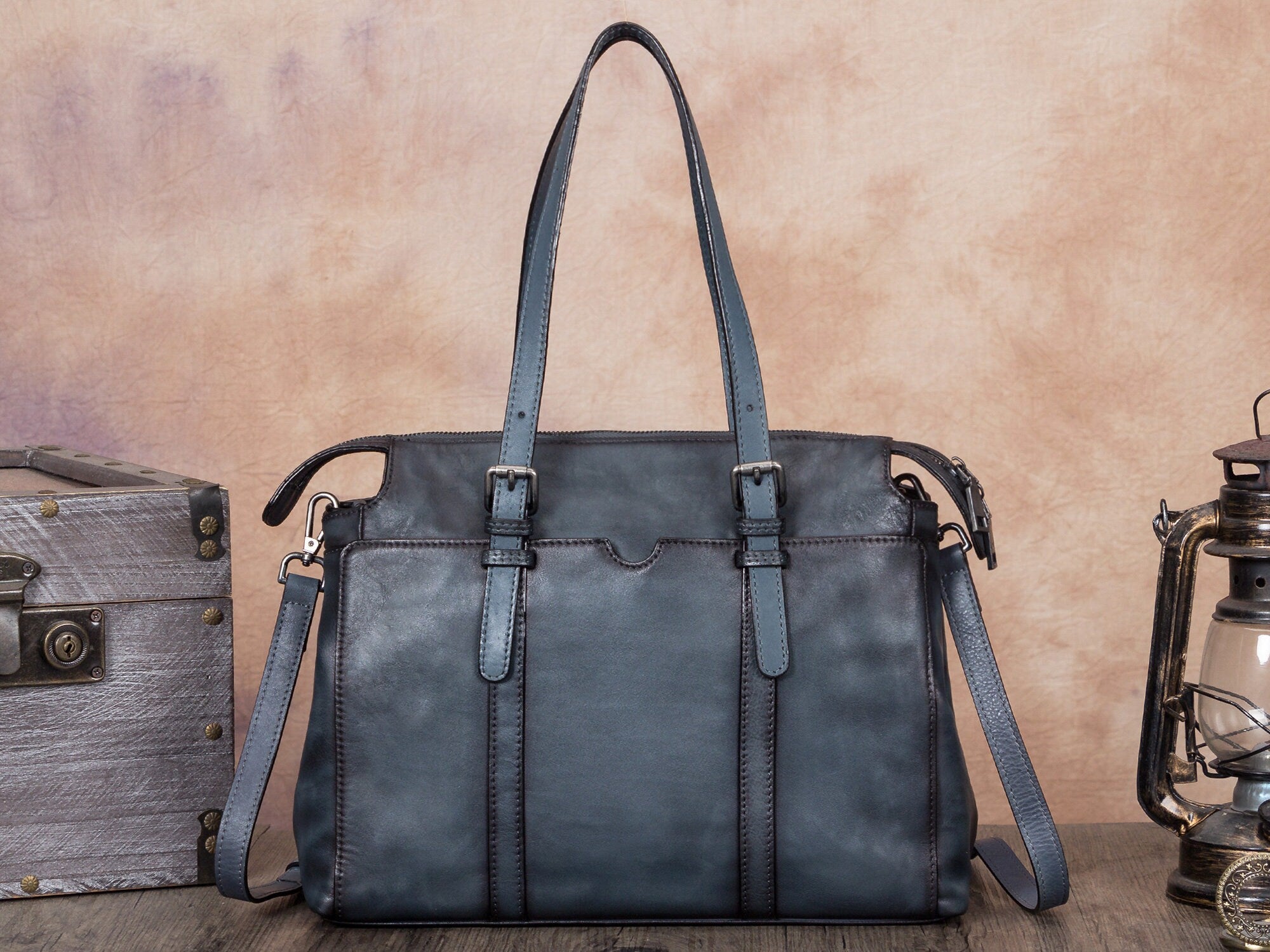 Women Vintage Handmade Leather Handbag Shoulder Crossbody Satchel Purse