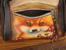 Load image into Gallery viewer, Hand Painted Dog Leather Shoulder Bag Handbag Crossbody Bag
