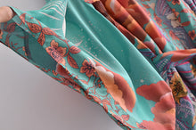 Load image into Gallery viewer, Boho Moon Light Kimono Robe Beach Cover up
