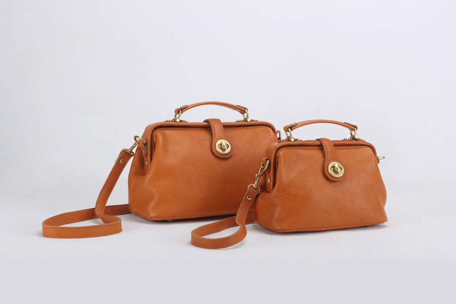 Large Full Grain Leather Doctor Bag