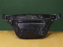 Load image into Gallery viewer, Boho Leather Waist Sling Bag Casual Hiking Crossbody Chest Backpack
