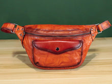 Load image into Gallery viewer, Boho Leather Waist Sling Bag Casual Hiking Crossbody Chest Backpack
