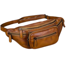 Load image into Gallery viewer, Leather Hip Belt Bag Waist Fanny Pack Bag
