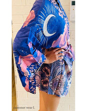 Load image into Gallery viewer, Boho Moon Light Kimono Robe Beach Cover up

