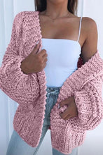 Load image into Gallery viewer, Chunky Oversized Cable Knit Baggy Sleeve Cardigan
