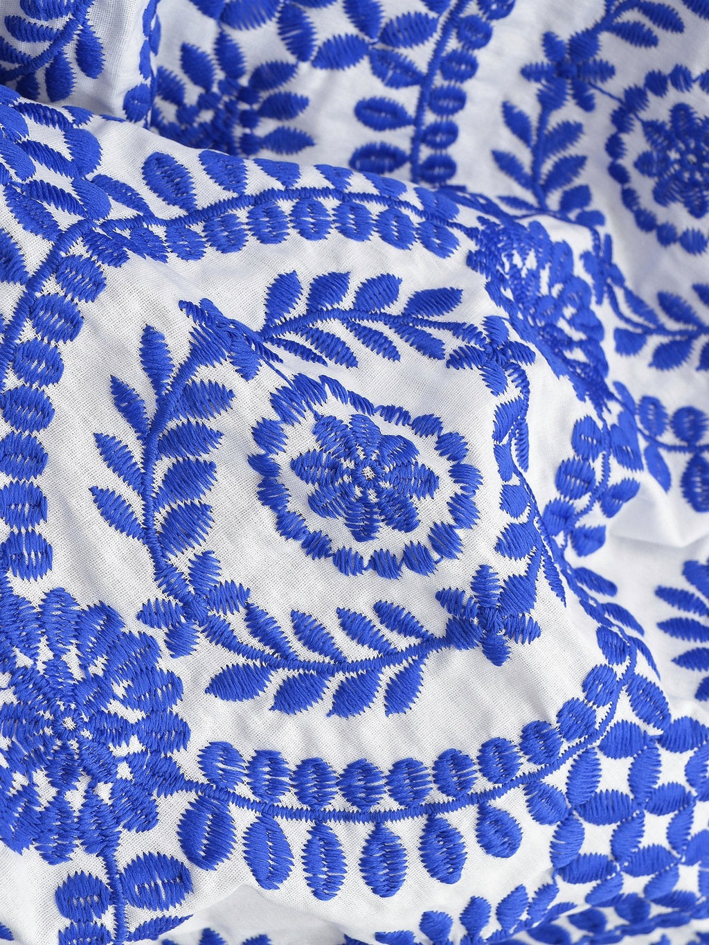 Long Sleeve Embroidered Hollow Out Mini Dress