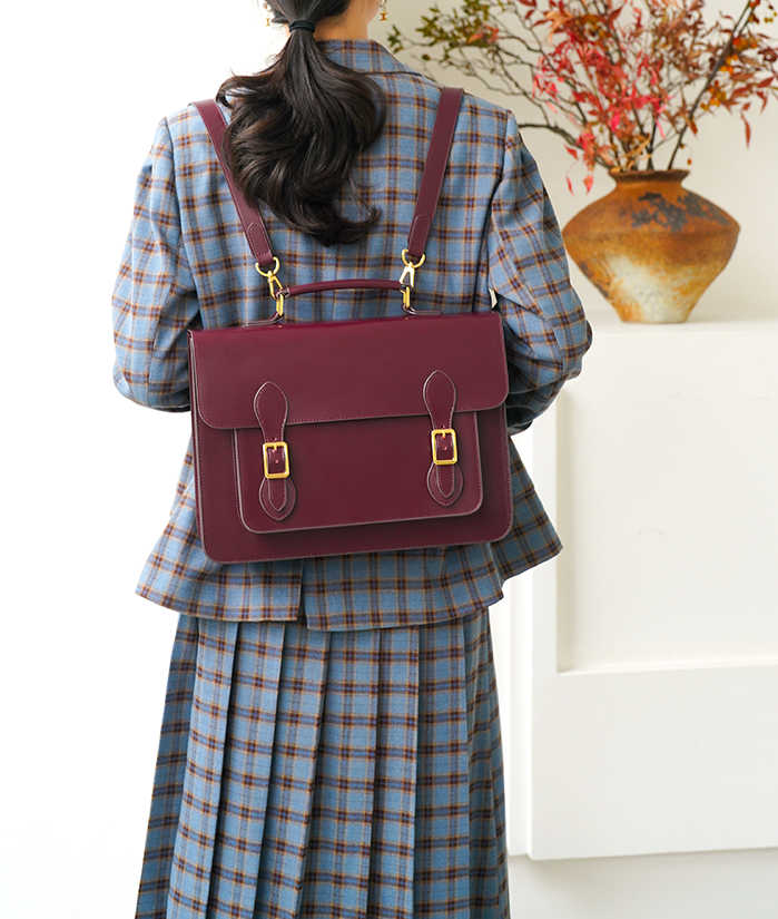 Classic Convertible Leather Backpack School Bag Satchel Briefcase Handbag