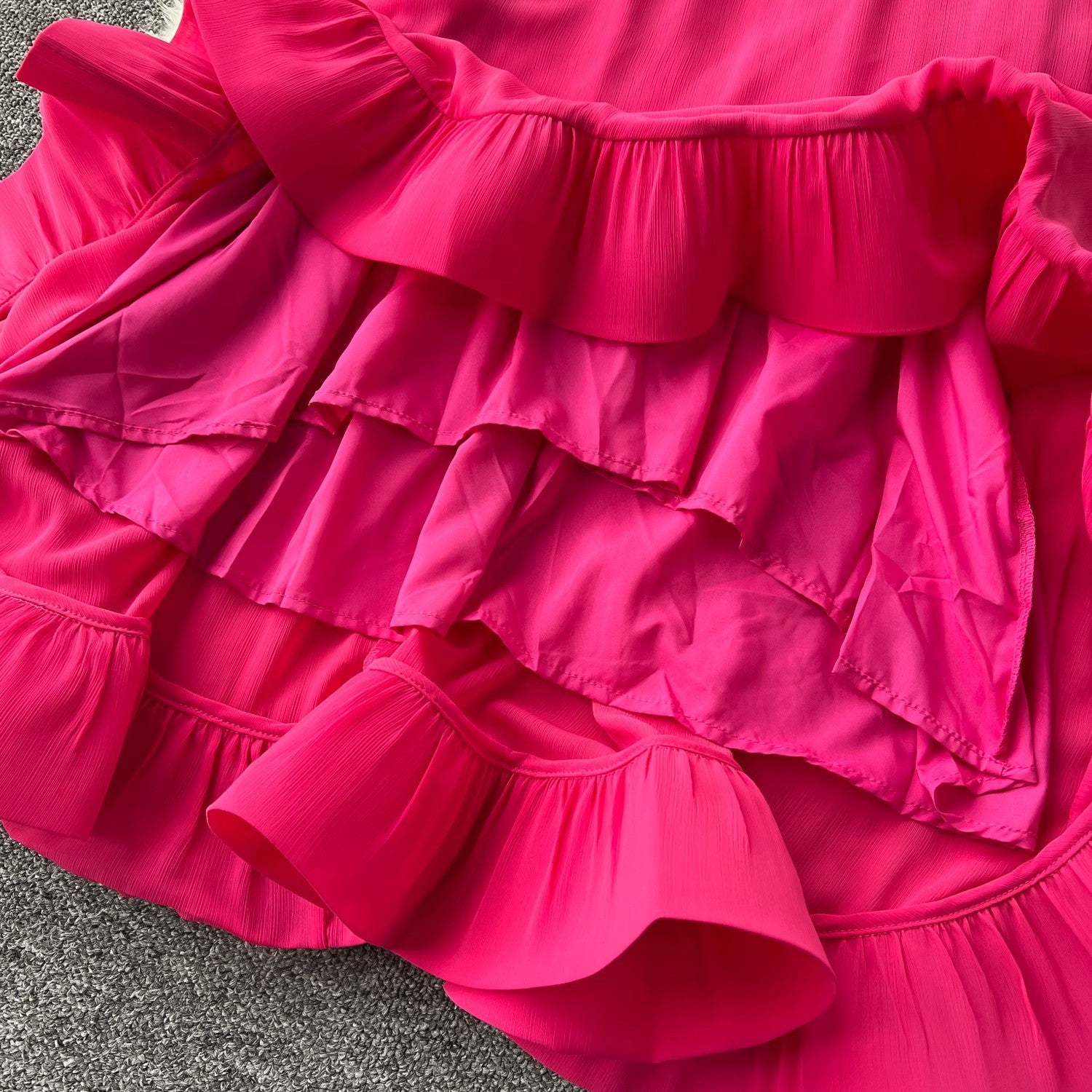 Elegant Bell Sleeves Loose Midi Dress