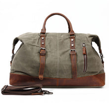 Load image into Gallery viewer, Waxed Canvas Duffel Bag Carry-on Bag
