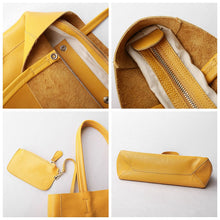 Load image into Gallery viewer, Handmade Leather Tote Bag Large Capacity Shoulder Handbag
