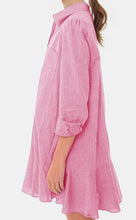 Load image into Gallery viewer, Simple Collar Buttons Down Ruffled Mini Dress
